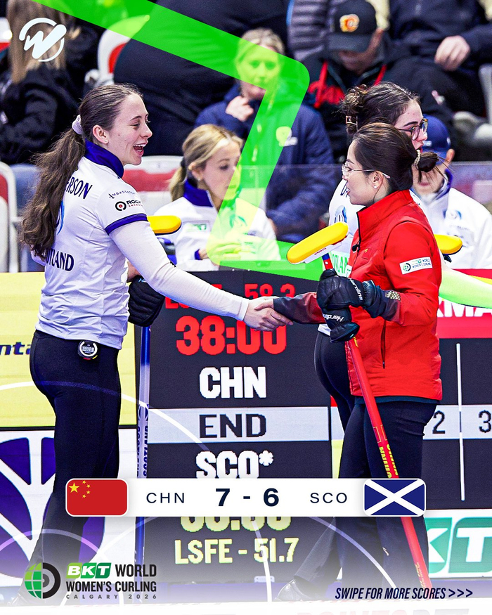 中国女壶加局惜败丹麦，循环赛1胜3负|世锦赛|中国队|冰壶|韩雨|瑞士_新浪体育_新浪新闻